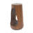 Outdoor Side Table,Hollow Design End Table,Patio Garden Stool Table,Decorative Accent Table For Patio Balcony Beach Pool Side,Lightweight Concrete,Wood Like Texture-2031096870