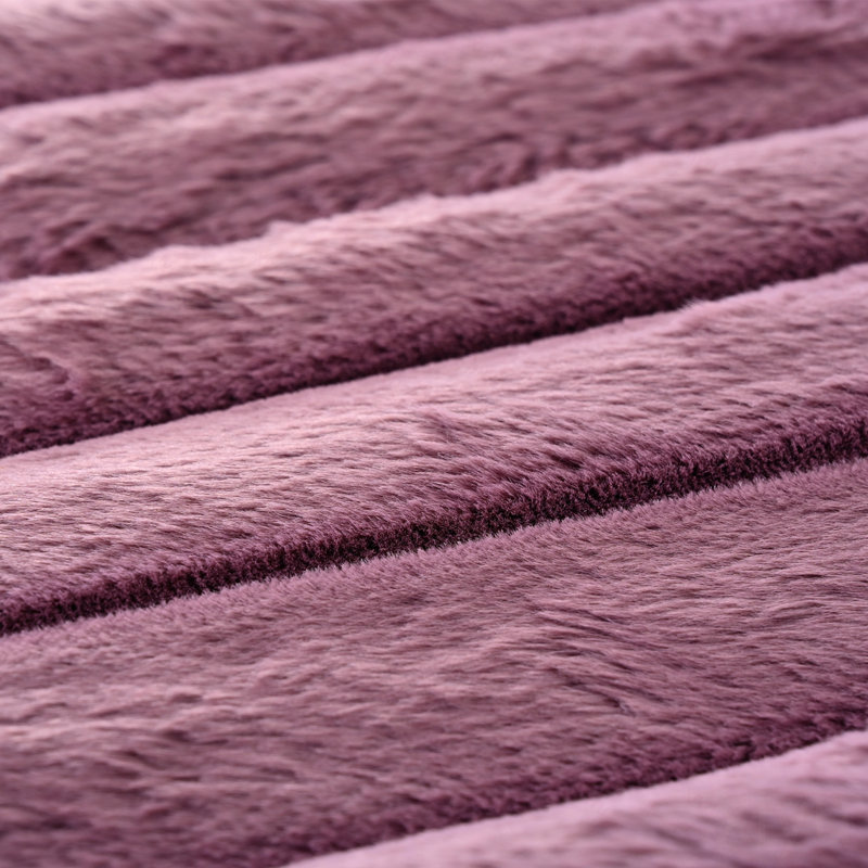 Méridienne méridienne avec méridienne Cloud, Faux Fur-Wine Red