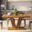 47.24" Walnut  Dining Table(Only Table,No Chair)