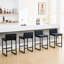 Tabouret de comptoir rembourré à dossier bas avec structure en métal épaissie pour îlot de cuisine-91899104-92115240-92115244
