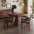 34.65"Brown Square Multifunctional Poker & Dining Table