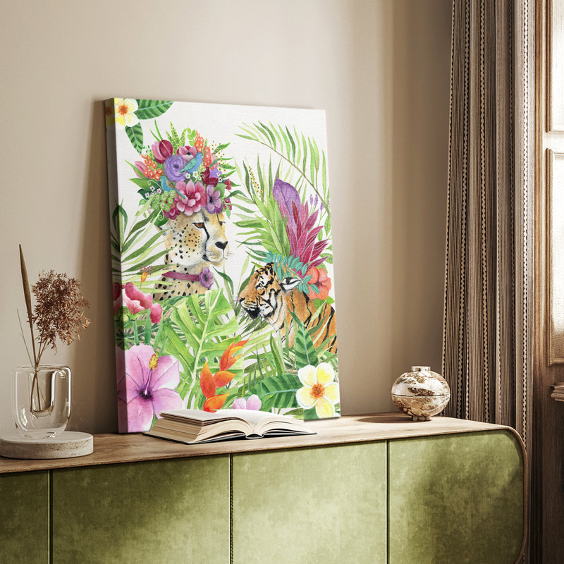 Jungle Royale I - galerie sur mesure, H 60 po x l 40 po
