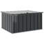 VidaXL 101cm W 300L Steel Lockable Cabinet Deck Box in Black
