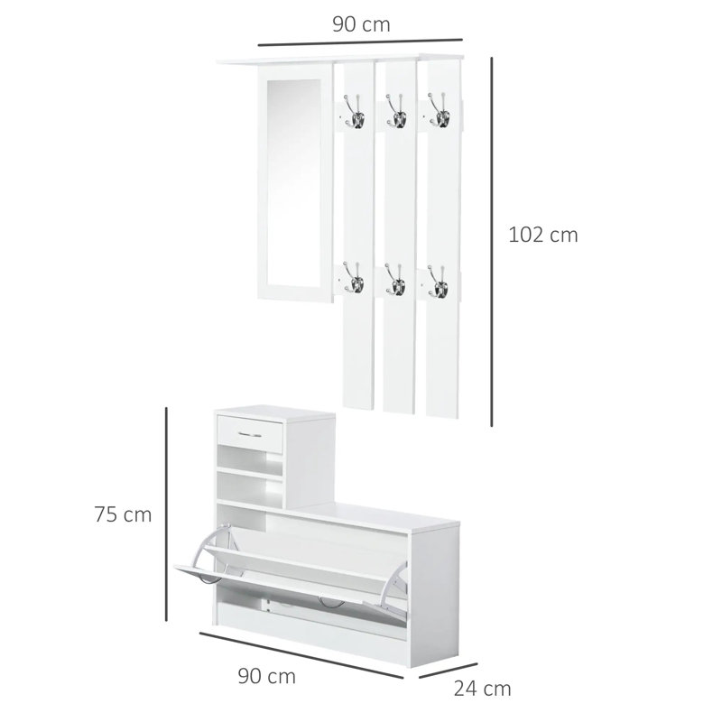 Hall Tree 90cm Wide