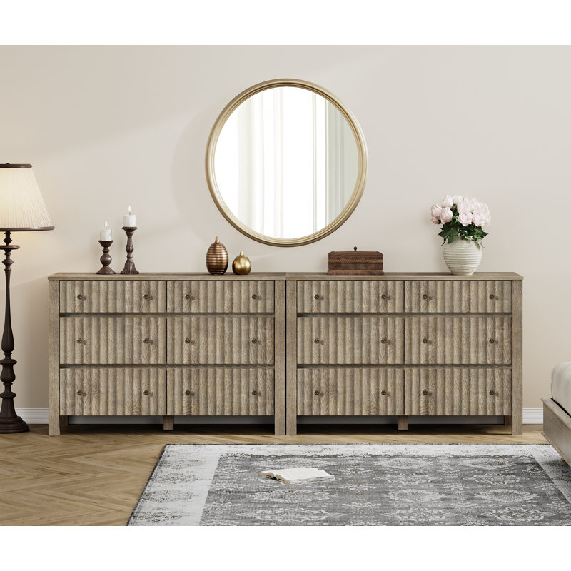 Commode double 6 tiroirs Demiya