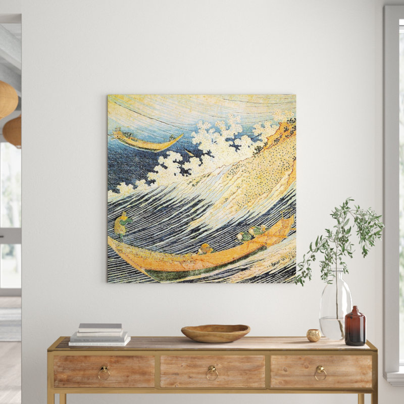 Hokusai - Wrapped Canvas Painting, 70cm H x 70cm W x 1.8cm D