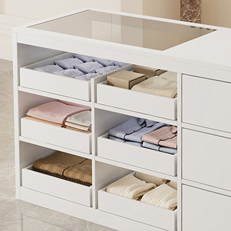Armoire pour îlot central de luxe léger, H 35,43 po x l 55,11 po x P 23,62 po