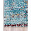 Tapis abstrait turquoise tissé à la machine Dimonetta-23392774