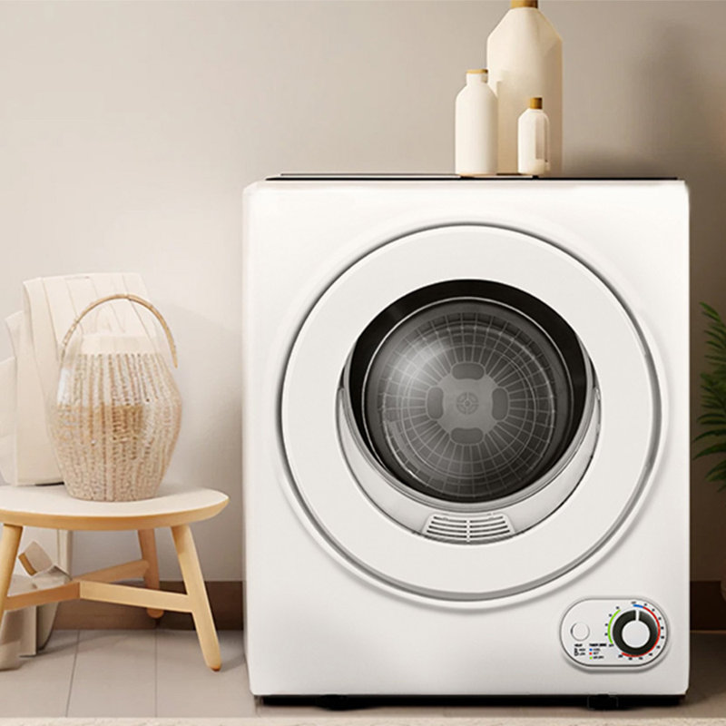 Simzlife 1.5 Cubic Feet High Efficiency Electric Stackable Dryer with Steam Dry