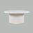 Tannen 40" Round Mid-Century Modern Fluted Pedestal Base Coffee Table With Caster Wheels-114373348