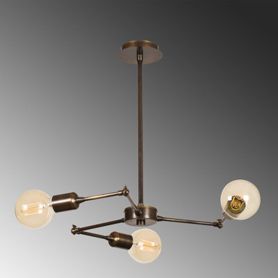 Luminaire suspendu unique à 3 lumières Kiah