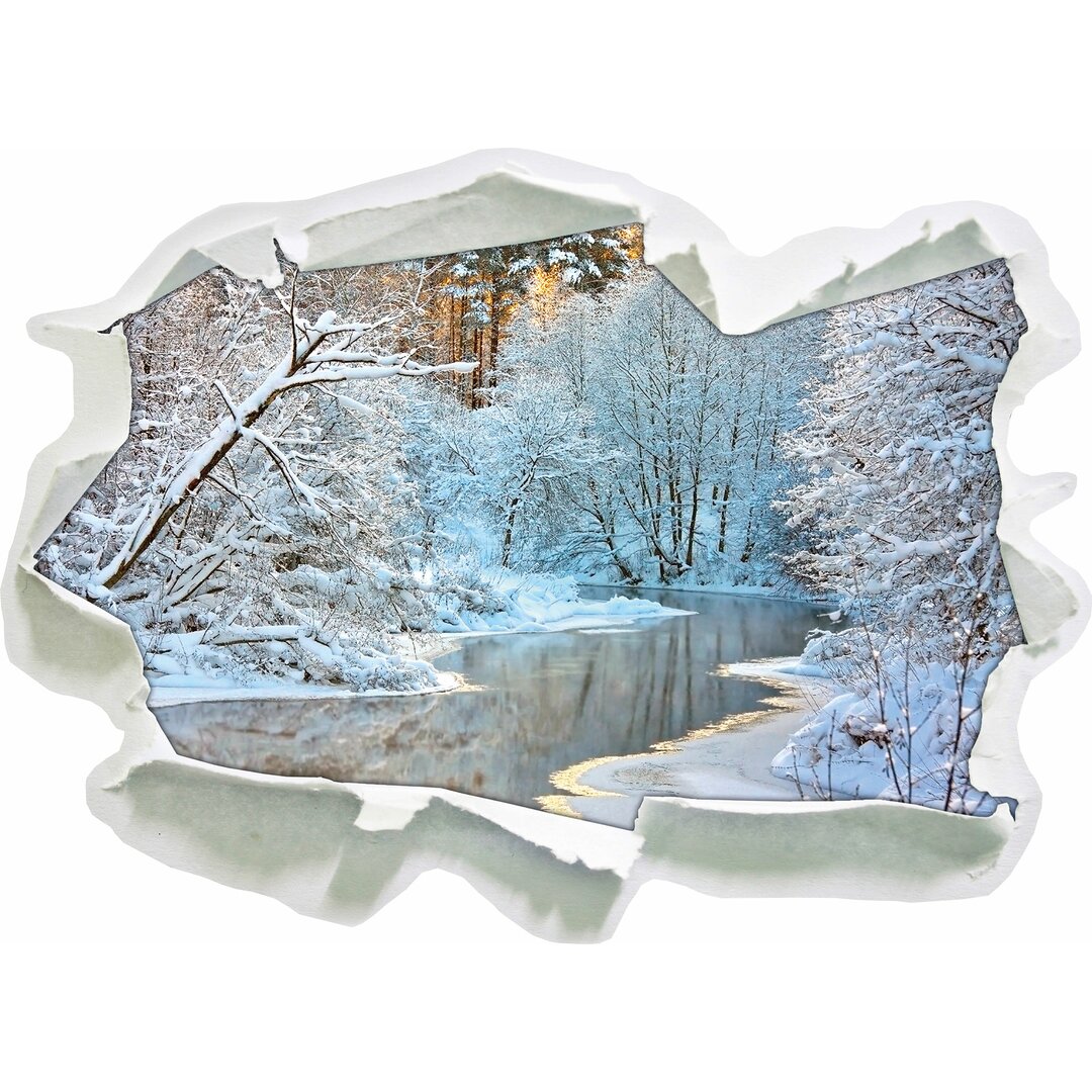 Wandtattoo Atemberaubende Winterlandschaft