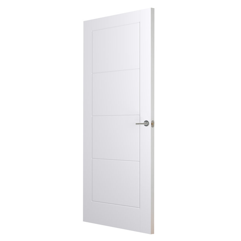  Internal Door Primed, 204cm H x 68.6cm W x 4.4cm D
