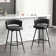 Kymberlynn Swivel Upholstered Low Back Bar & Counter Stool With Metal Frame