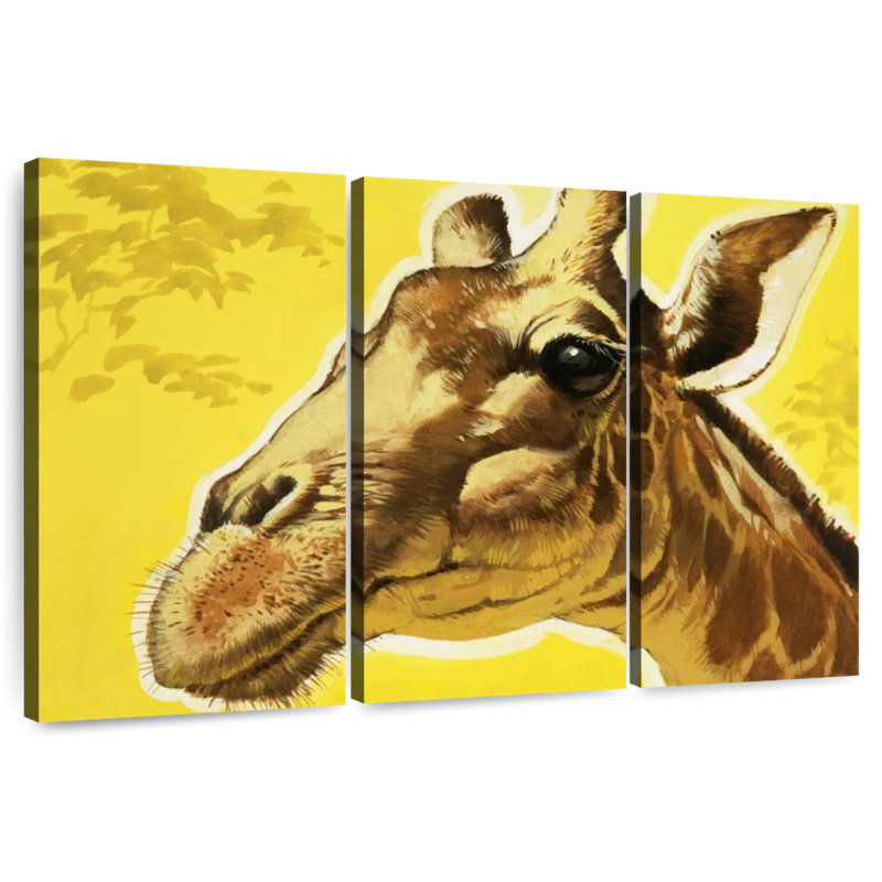 Brampt Giraffe's Head, 20" H x 33" W