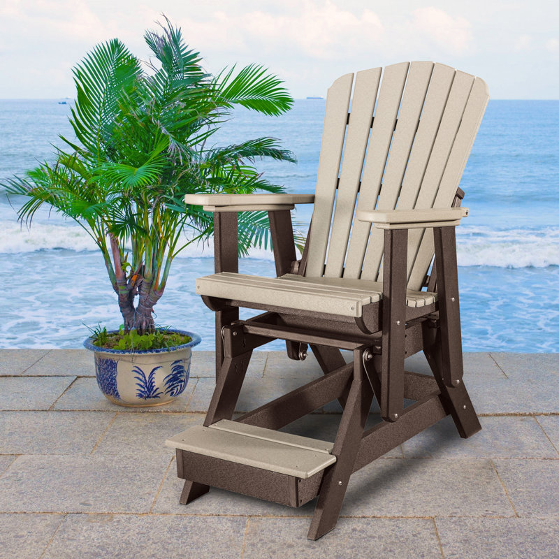 Chaise d'extérieur en plastique coulissante Haven