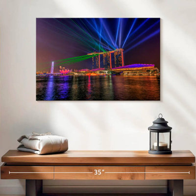 Sirci HDR, singapour, la nuit