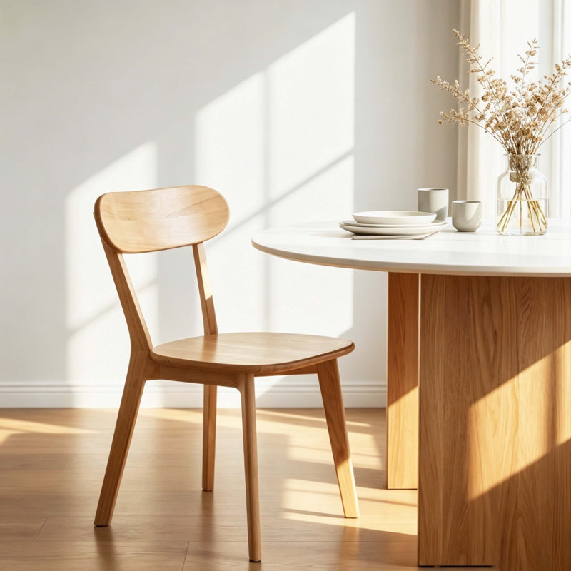Chaise de salle à manger Mid-Century, 2, Walnut