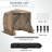 6x6FT Camping Gazebo Screen Tent,  Sided Pop-up Canopy Shelter with Mesh Windows-105122758