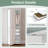24"x80" 1 Panel Shaker Style White Primed Hollow-Core Composite Interior Bifold Closet Door-118108171