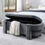 Banc rembourré en chenille