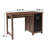 Ohler Crosscut Oak Wood Grain Finish Computer Desk with Metal Drawers
