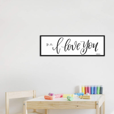 P.S. «I Love You», impression d'art textuel panoramique