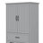 Bathroom Storage Cabinet With Two Laundry Baskets, Storage Cabinet With Doors And Drawer For Home-1731915049