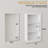 14'' * 24'' Recessed Medicine Cabinet Wall Niche Wood, 3-Tier Bathroom Wall Niche Insert for Drywall, In Wall Shelf Medicine Cabinets Replacement, for Living room, Bathroom Storage, White-1876663319-1864966743