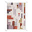 Abstract Area Rug in White/Purple/Red-71043892