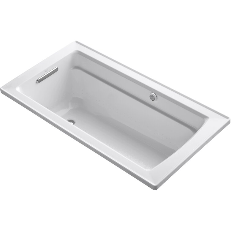 K1822GH0 by Kohler - Underscore® 66 x 32 drop-in Heated BubbleMassage™  air bath