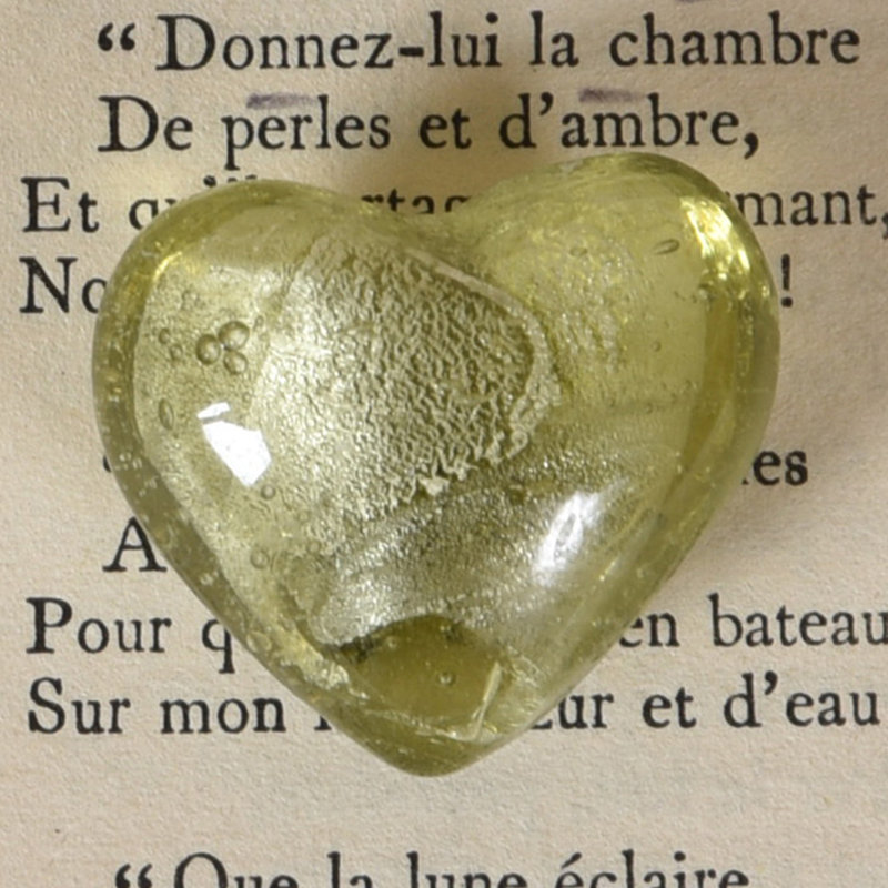 Cœur en verre Johaan, Vert foncé