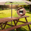 Spacious Wooden Patio Dining Sets, Rustic Style, For Grand Gatherings