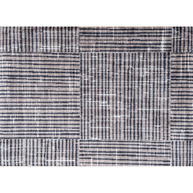 Tapis en toile taupe standard lavable 2 x 3, Tanné