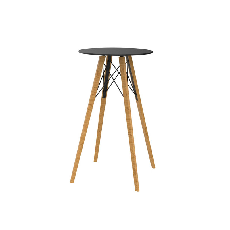 Faz Wood High 23.5" Table Edge Top, Natural, Black
