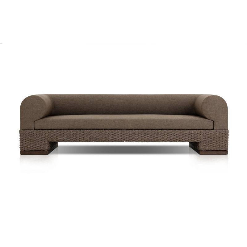 Joss Outdoor Sofa, Brown, Dark Brown