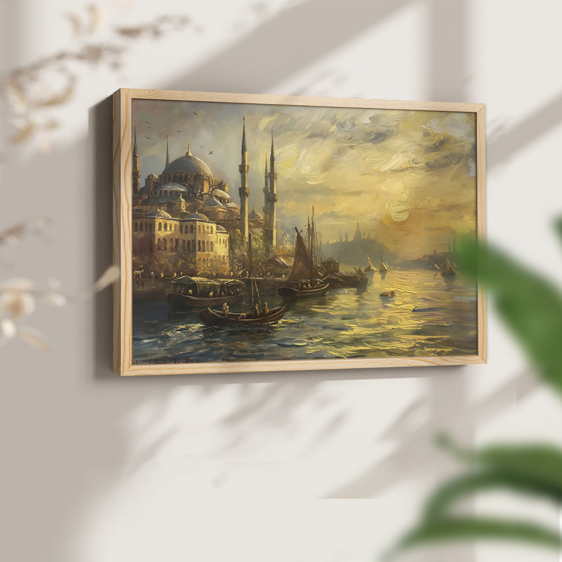Paysage - CLXIV - Reproduction encadrée - Restickable, H 22 po x l 28 po, Natural