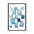 Toile avec cadre gris