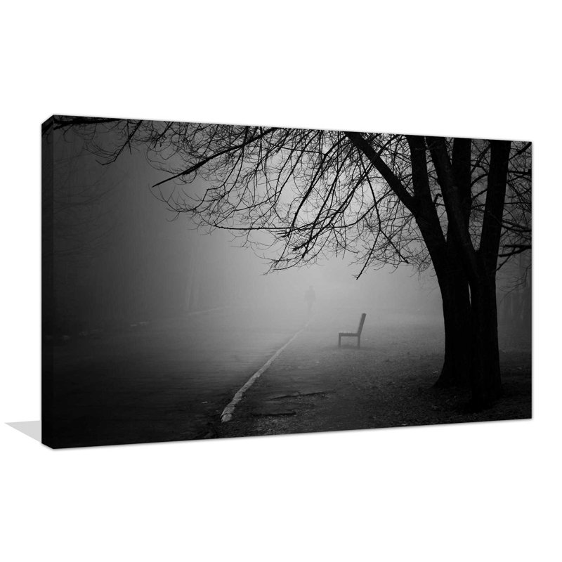 « waiting forest », reproduction de photo sur toile tendue, H 36 po x l 60 po x P 1,5 po