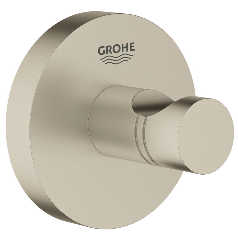 Essentials Wall Mounted Robe Hook, Brushed Nickel