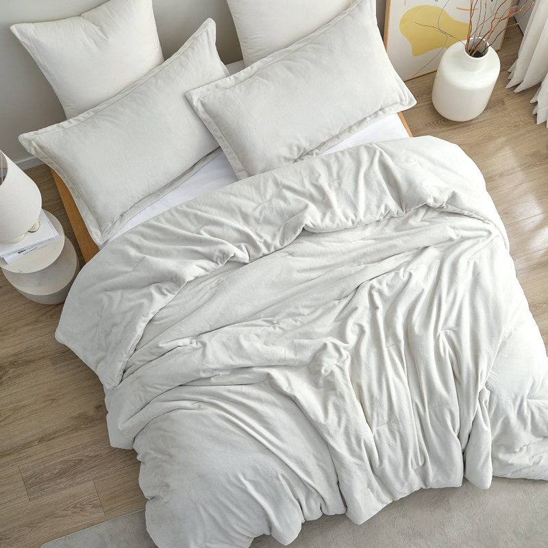 Coma-Tose - Coma Inducer® Oversized Queen Comforter Set - White Onyx Taupe-Gray, Queen Comforter + 2 Standard Shams, Gray