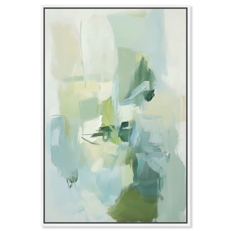 «Pale Pine III», reproduction d'art sur toile encadrée par Art Remedy, cadre blanc, 30 x 45, 46"H x 31"W, White Frame