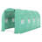15' X 7' X 6.5' Walk-In Tunnel Hoop Greenhouse, Green House With Polyethylene PE Cover, Steel Frame, Roll-Up Zipper Door & Windows For Flowers, Vegetables, Tropical Plants, Green