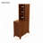 End Table with 3 Drawers, Corner Table with 2 Open Shelves, Tall Side Table for Bedroom and Corner-390282452