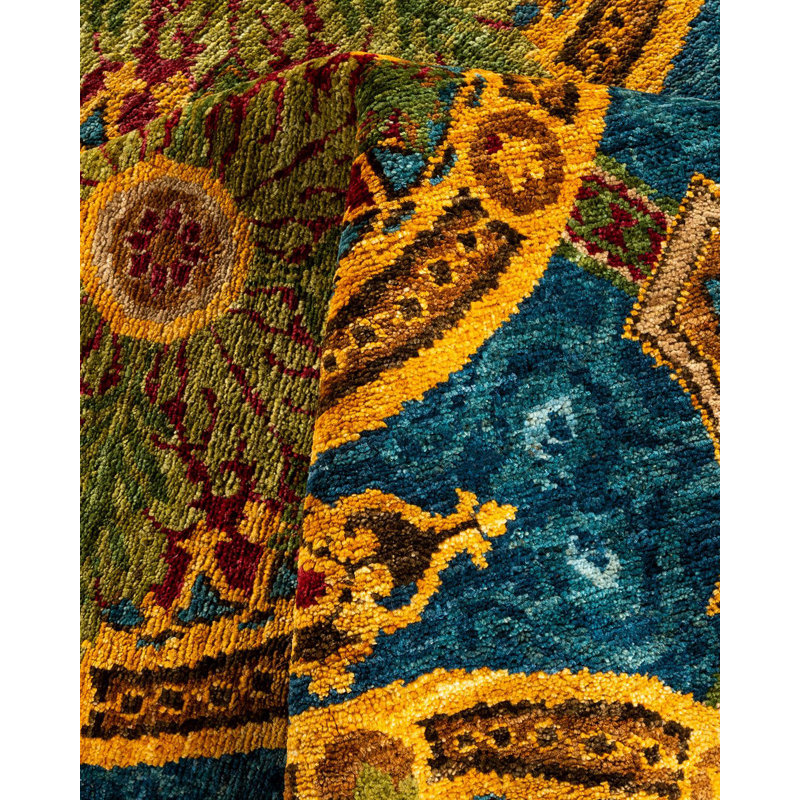 Suzani One-of-a-Kind 8' 2" X 10' 6" Hand Knotted Area Rug