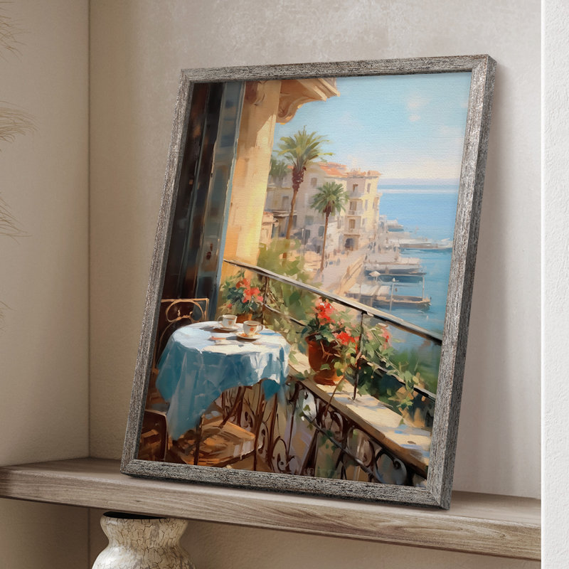 Reproduction encadrée FLORAL Series DCCXLIV - bois massif, H 30 po x l 24 po