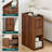 Ailey 2-Drawer Narrow Nightstand with Push-to-Open, Compact Bedside Table-129107187