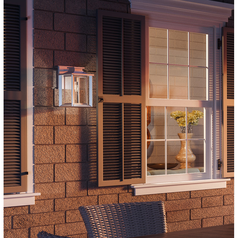 Lanterne murale d'extérieur 1 lumière Badgley, H 11 po x l 6,75 po x P 7,75 po