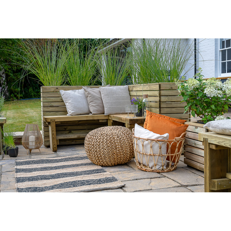 Solid Wood Outdoor Bench