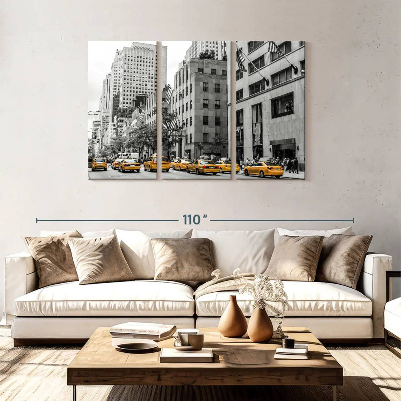 Mehar NYC Cabs Pop, 48" H x 74" W
